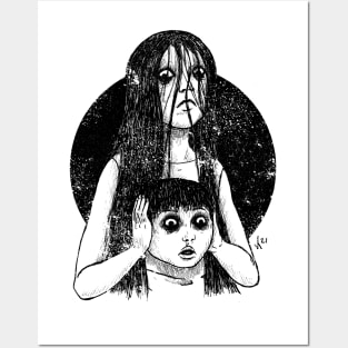 J-Horror - JuOn (Black print) Posters and Art